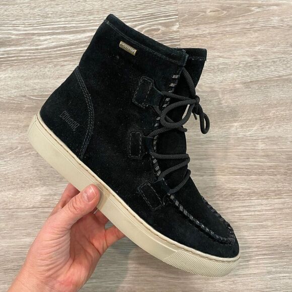 COUGAR Black Fabiola Snow Boots Waterproof Winter Lace Up Ankle Suede 9M - Picture 1 of 8